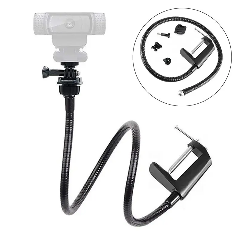 AAAEL-For Logitech C930e, C930 C920, C922x, C922,Brio 4K, Etc Compatible Flexible Arm Desk Mount Webcam Stand Holder Camera Brac