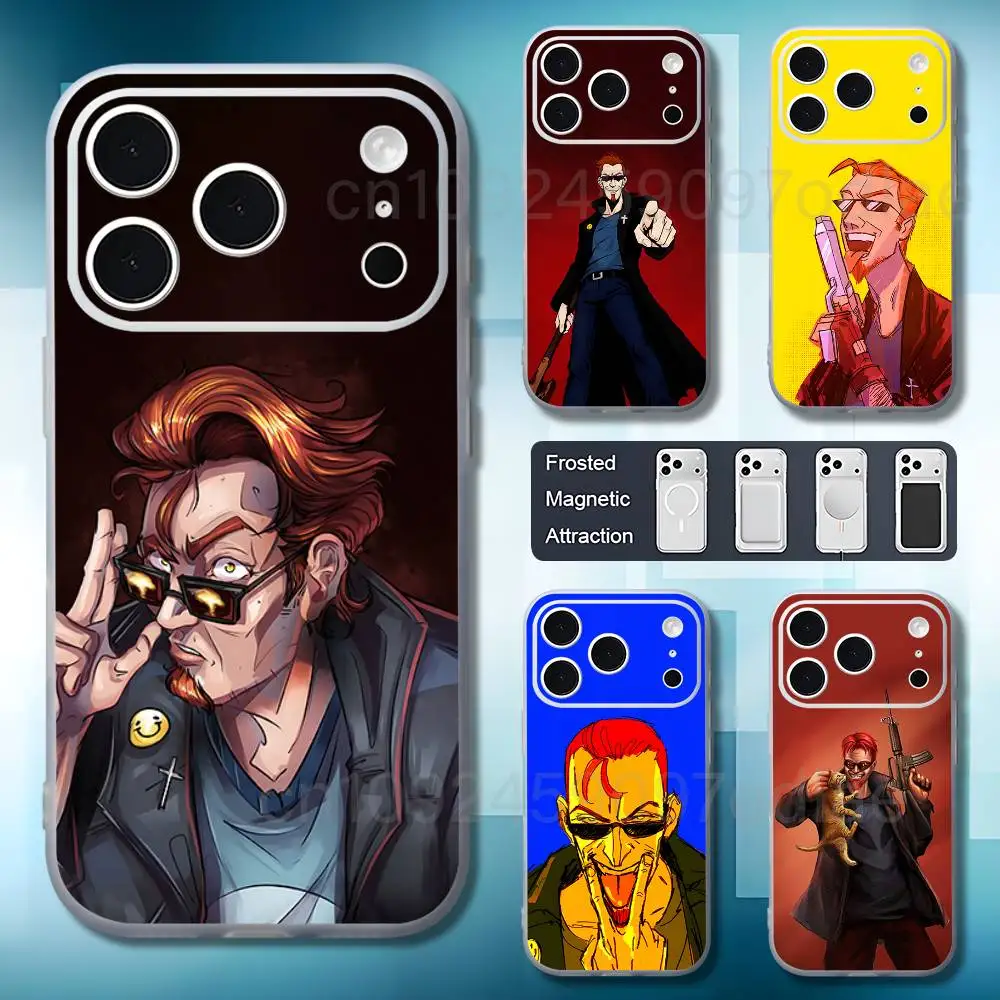 T-The P-Postal D-Dude For iPhone 11 12 15 14 13 17 16 18 Pro Plus Max Air Mini Magnetic Frosted Cover Phone Case