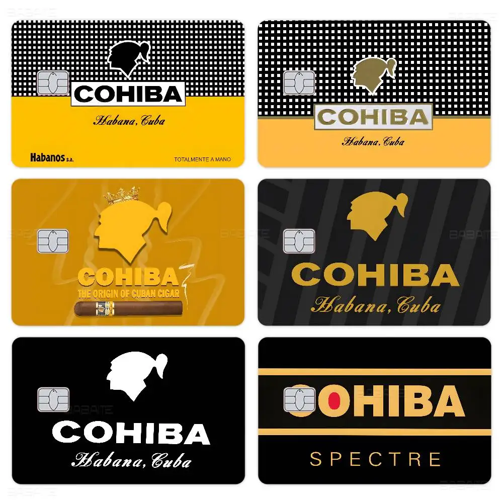 Adesivos de Cartão de Crédito C-Cohibas Sem Resíduo de Cola, Impermeáveis para Cartão de Crédito VISA e Cartão de Acesso ao Metrô