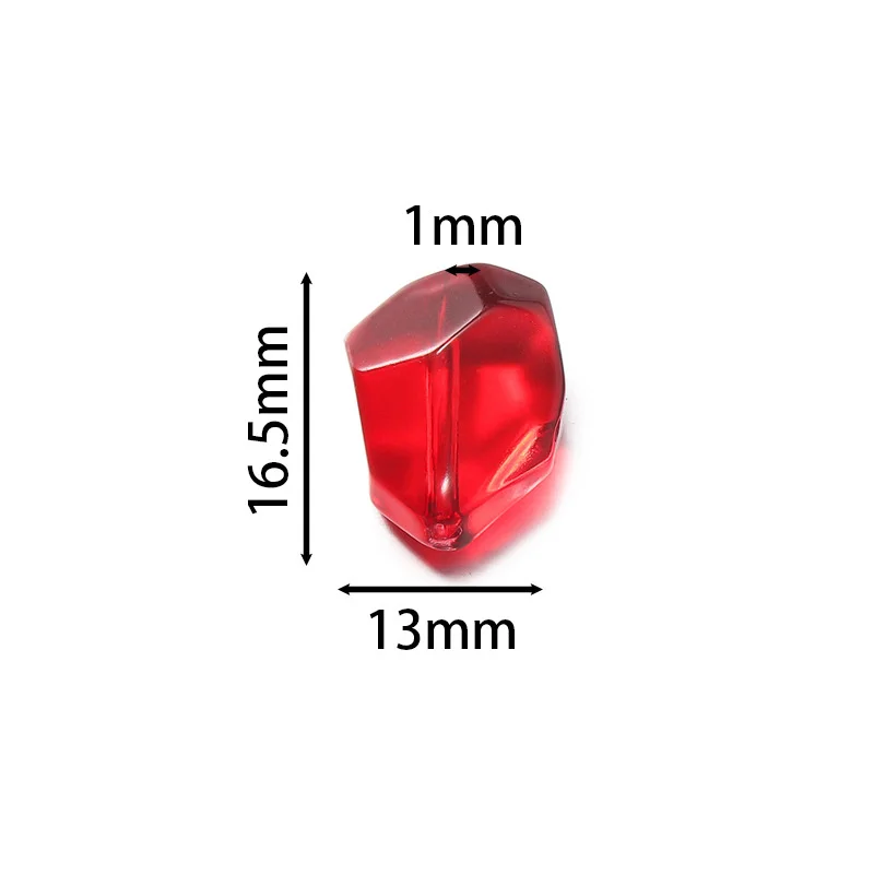 16x13MM Irregular Multi Faceted Glass Crystal Beads Straight Holes Spaced Beads For Jewelry Making DIY Necklace Bracelet