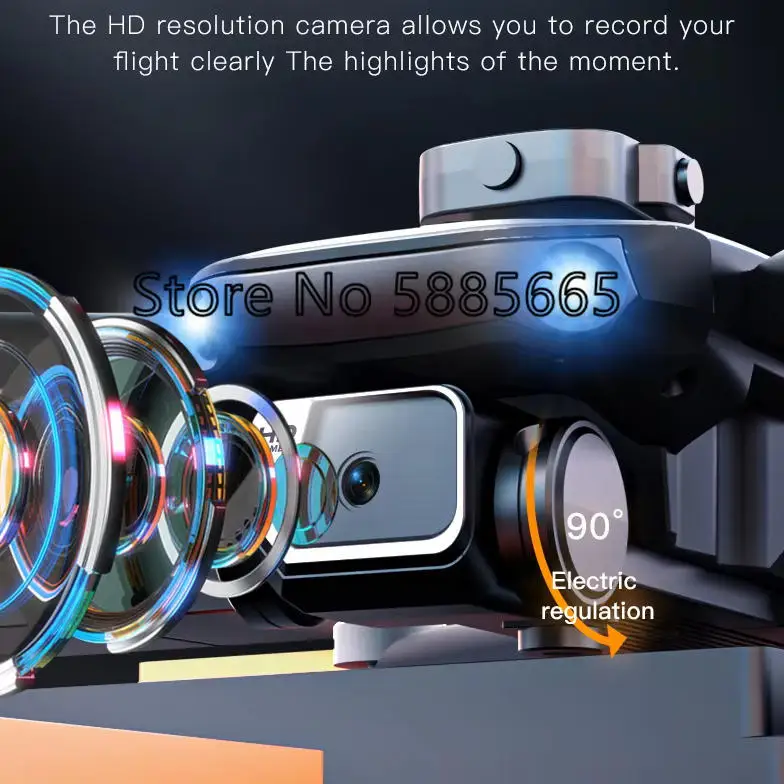 Smart Obstacle Avoidance Brushless WIFI FPV RC Drone 8K Optical Flow Gravity Induction Headless APP Remote Control Quadcopter