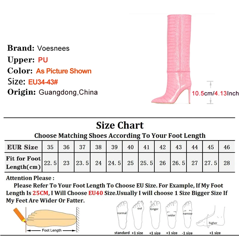 New Long Boots For Women 2024 PU Leather Pointed Toe Thin High Heels Snake Print Long Shoes Female Large Size Knee-High Boots