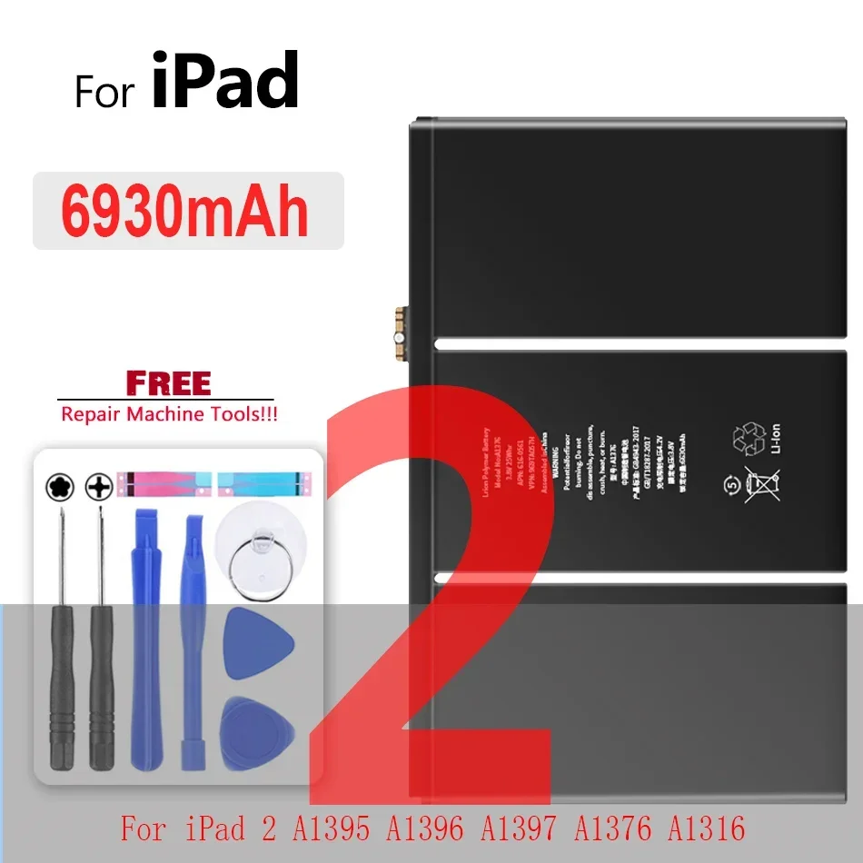 A1315 A1546 A1376 A1389 A1389 Tablet Battery For iPad 1 2 3 4 mini 1 mini4 5 Battery A1403 A1416 A1395 A1396 A1538 Mini3 A1512