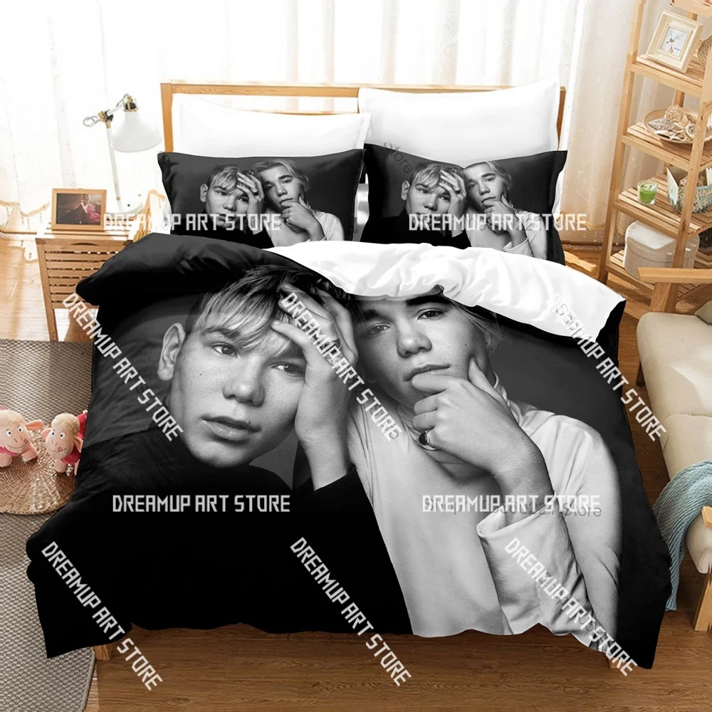 3D Printed Famous Duo Marcus and Martinus Bedding Set for Boys Girls Duvet Cover Twin Queen King Full Single Double Sizes