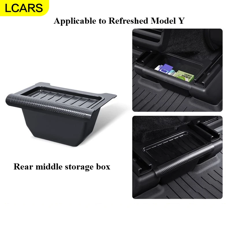 

LCARS-Rear middle storage box [2-piece set] Applicable to Refreshed Model Y ,Storage Box,Interior Accessories