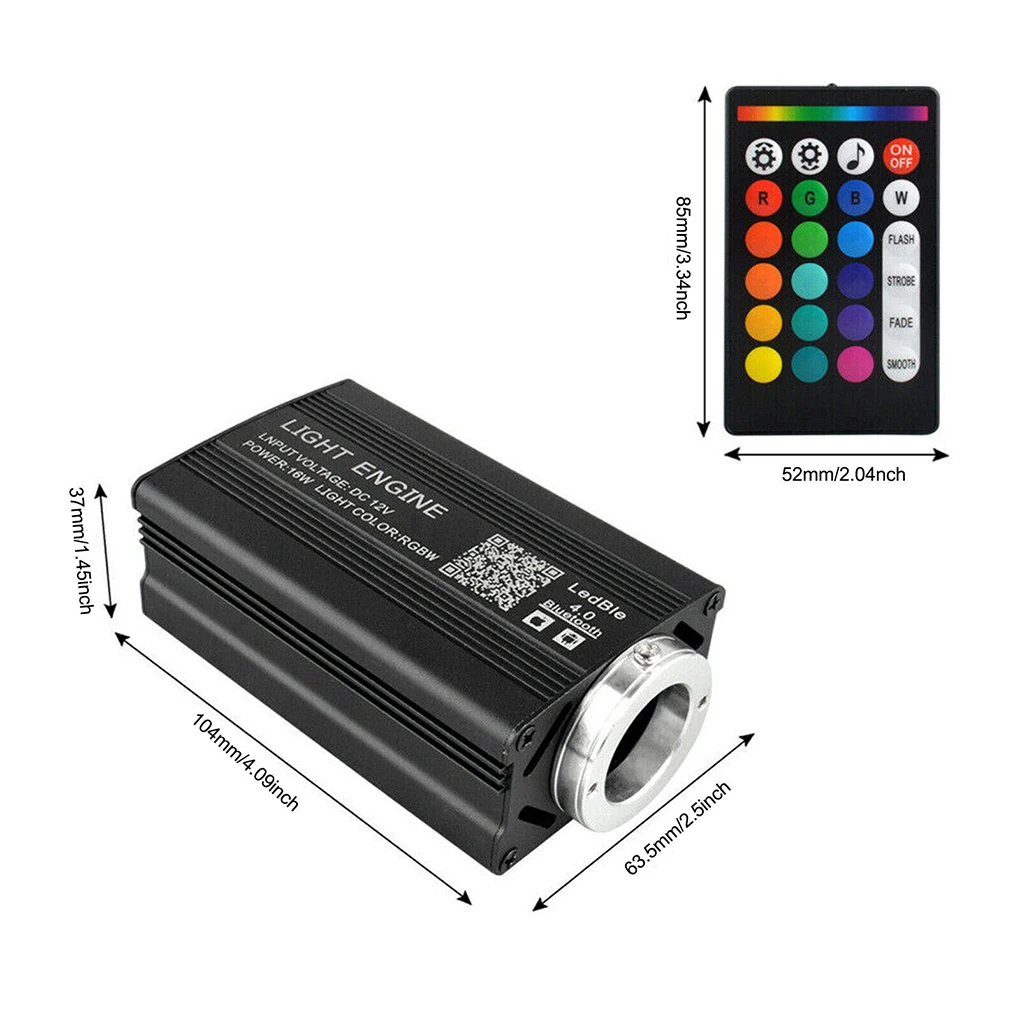 تصفيف السيارة لتقوم بها بنفسك سيارة السماء المرصعة بالنجوم ضوء السيارات المنزل الألياف البصرية أضواء جو مصباح التحكم بالموسيقى أضواء السقف RGB 16 واط 8 ألوان #6