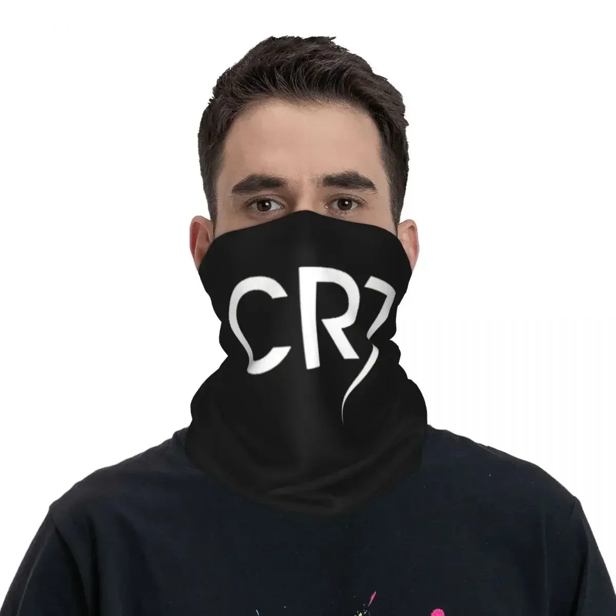 Ronaldo Cr7 Bandana Neck Gaiter Printed Wrap Scarf Multifunction Balaclava Riding For Men Women Adult All Season