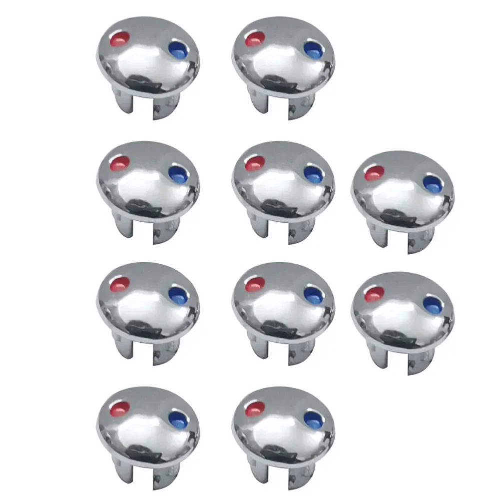 

Ручка для смесителя 10 шт., Аксессуары для горячей и холодной воды, знак для кухни, ванной комнаты, краны с отверстиями диаметром 9 мм