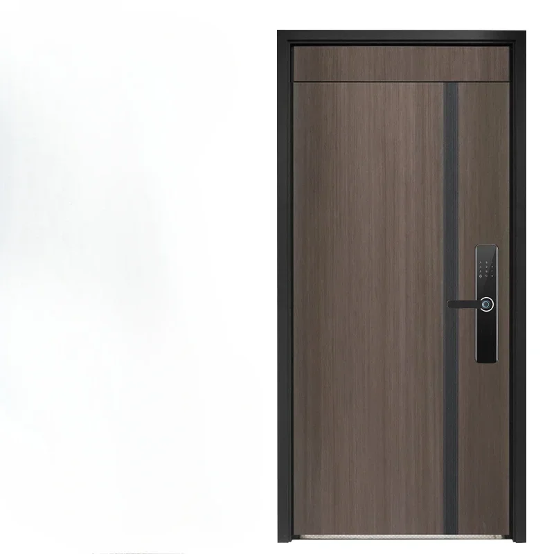 

Customizable Household Entrance Door Security Door Anti-theft Exterior Door Minimalist Wood Puerta Exterior Home Furniture