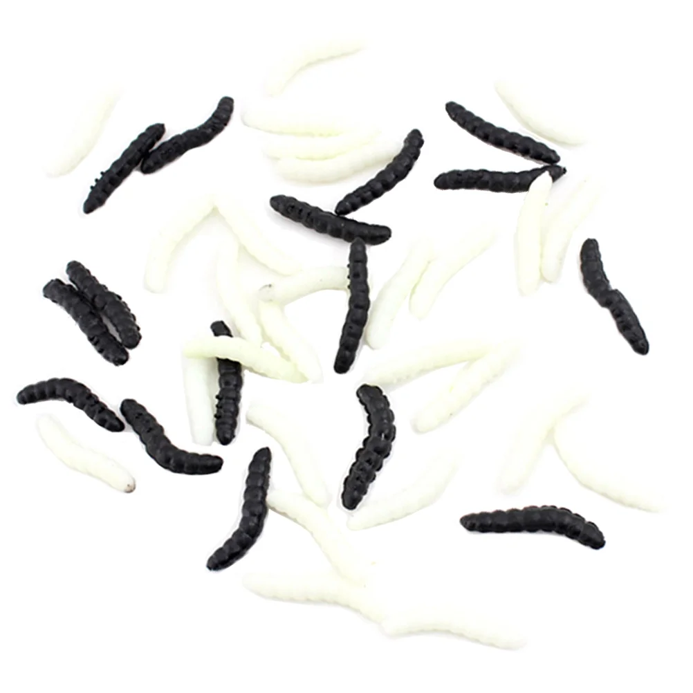 20 Pcs Halloween Prank Toys Caterpillar Simulated Insect Fake Maggots Artificial