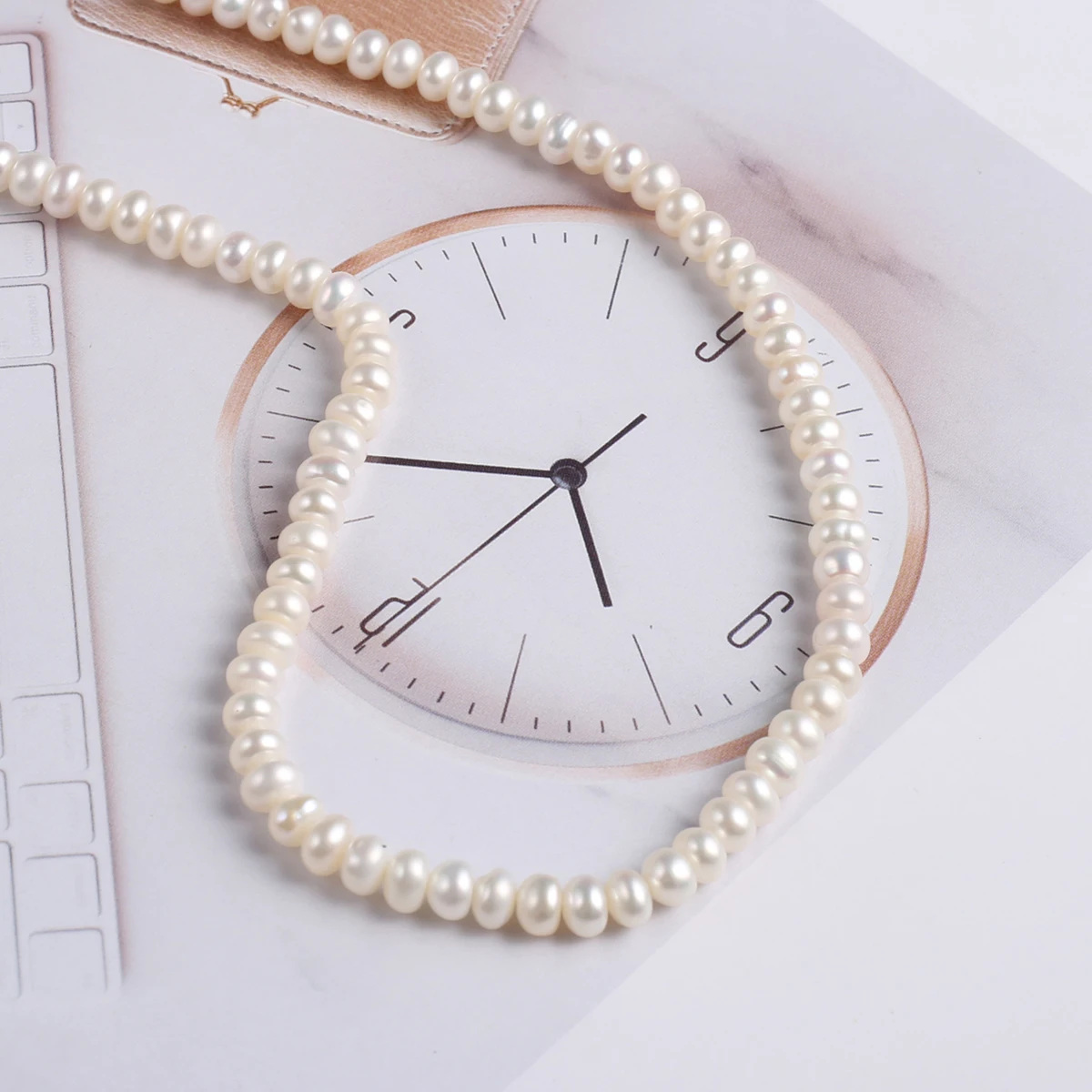 Natural Pearl Squash Bead Exquisite Shape Elegant Appearance For DIY Jewelry Making Handmade Bracelet Necklace Length 36cm