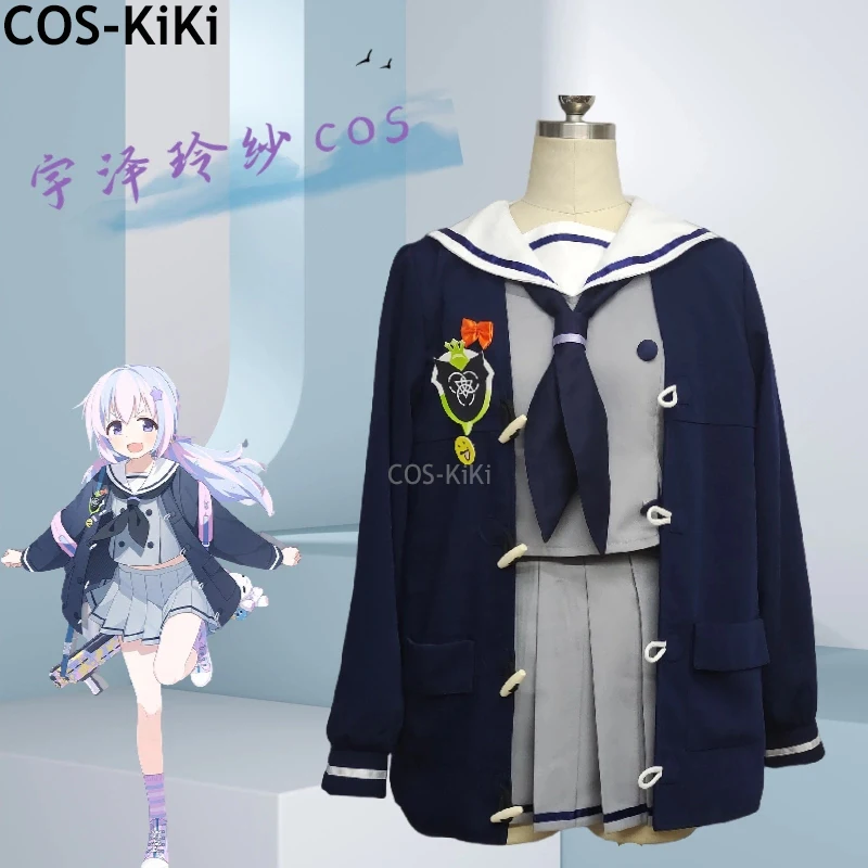 

COS-KiKi Blue Archive Uzawa Reisa Game Suit Nifty Lovely Uniform Cosplay Costume Halloween Carnival Party Role Play Outfit