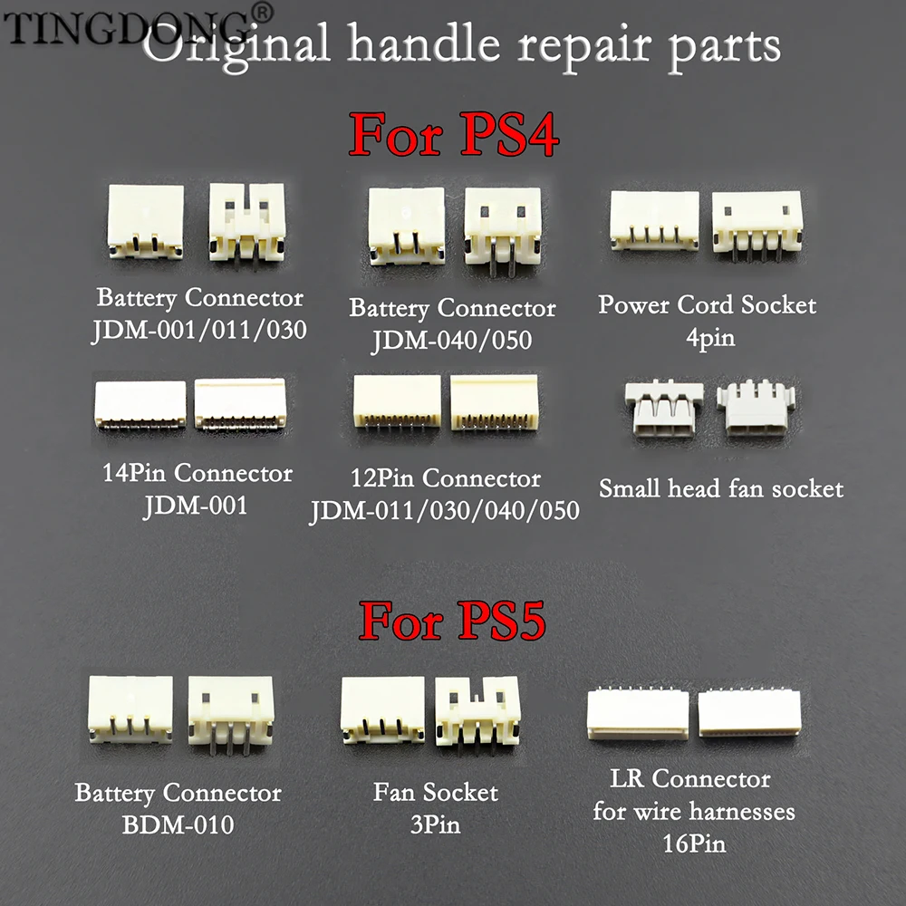 1/2pcs Charging Battery Contact Connector Clip Socket L2 R2 Ribbon For PS4 PS5 Controller, JDM-001 011 030 040 050 BDM-010