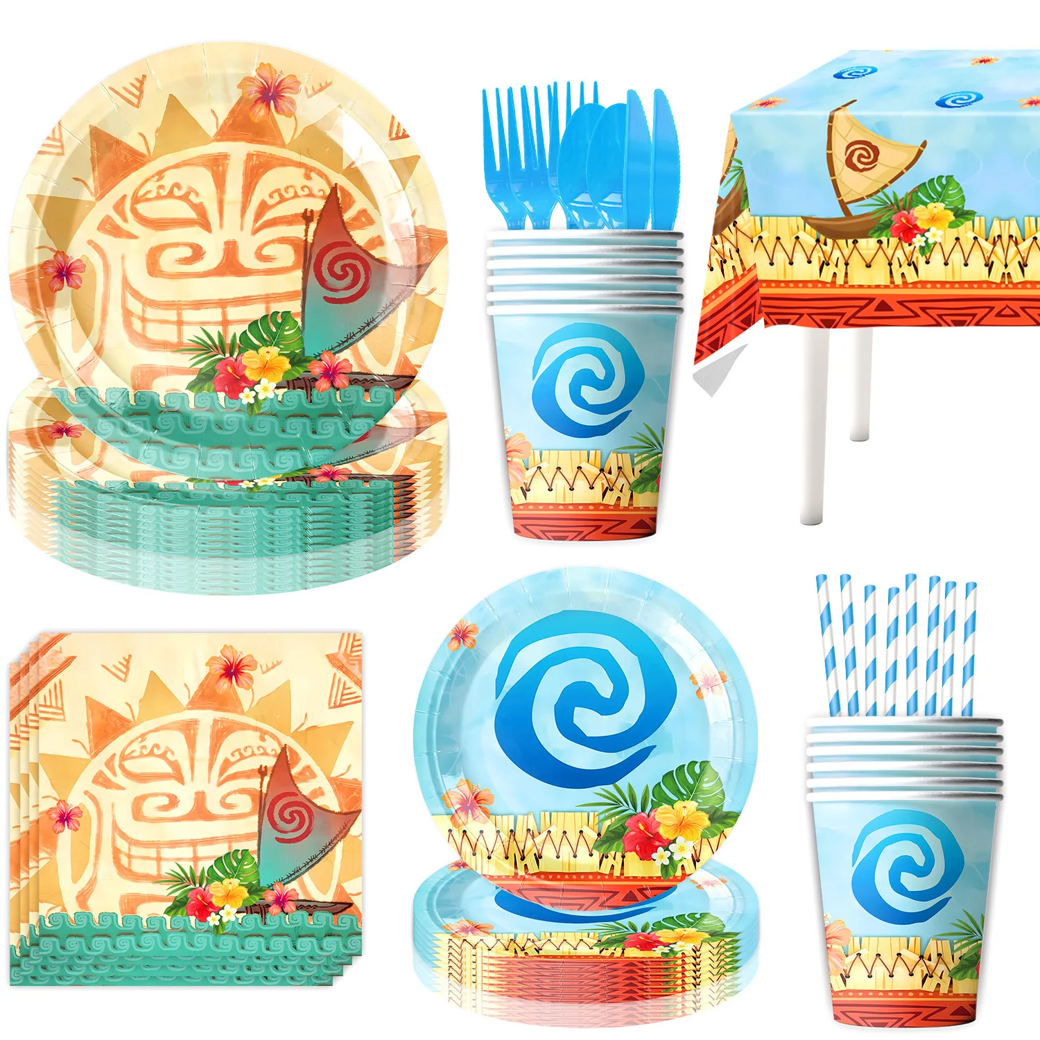 52pcs 오션 로맨스 테마 파티 일회용 식기 장식 세 - Water Balloon Set 리뷰 및 가격