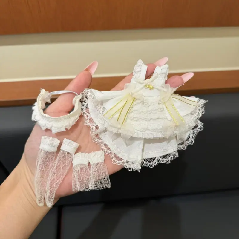 New Arrival Lace Skirt Series Doll Clothes Suit Fit OB11 1/8 1/12 BJD Doll Handmade Costume Accessories Toy Decor Gift No Doll view 3