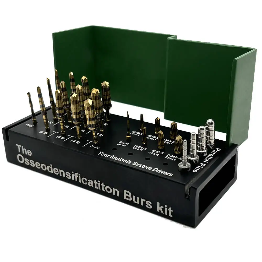 24Pcs Dental Osseodensification Bone Expansion Burs Kit Implant System Drills Surgical Cutting Tools