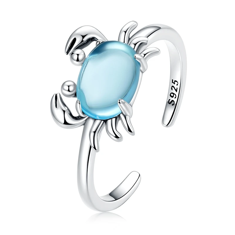 Women's 925 Sterling Silver Ocean Animal Stackable Rings