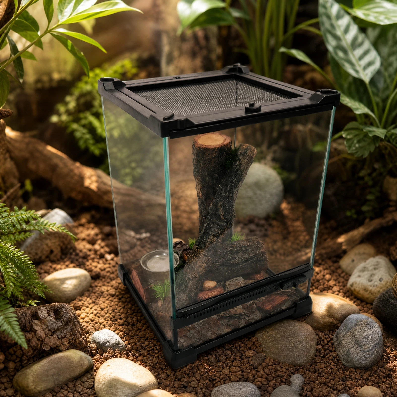 reptile-terrarium-with-feeding-bowl-and-bedding-naturalistic-resin-reptile-terrarium-habitat-bark-textured-easy-to-clean
