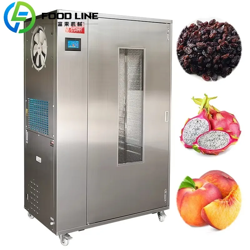 Deshidratador de alimentos moderno de acero inoxidable, 220V, venta, bomba de calor ahorradora de energía, máquina secadora de frutas, Pitaya, melocotón, uva, certificación CE