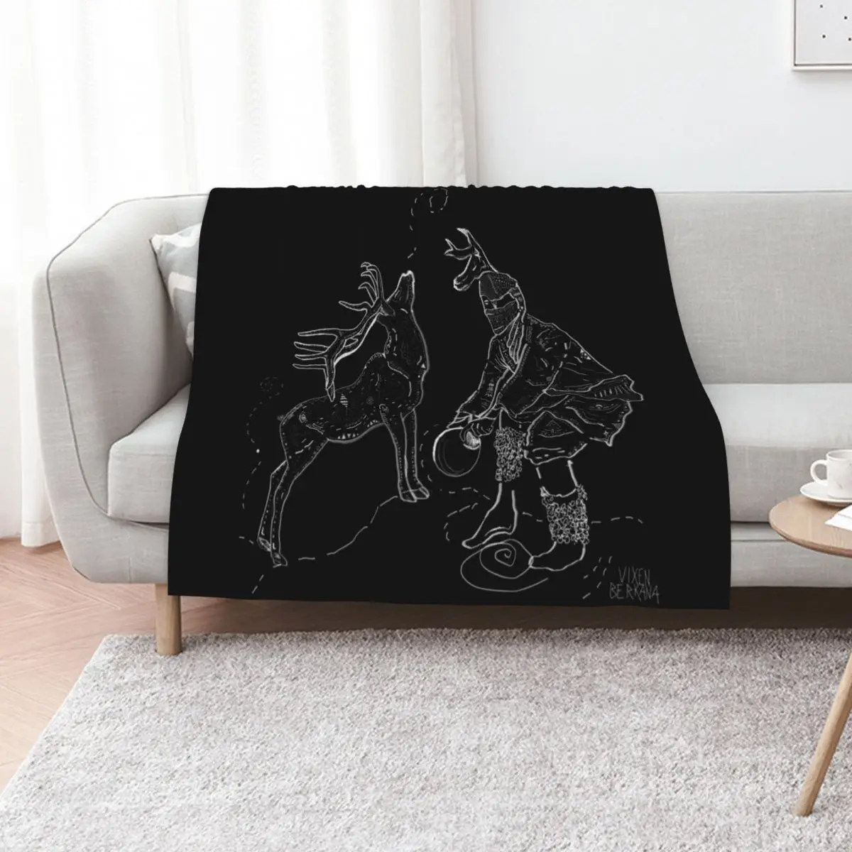 Yaqui Deer Dance Throw Blanket bed plaid Designers Multi-Purpose Cute Plaid Decorative Sofa Moving Blankets