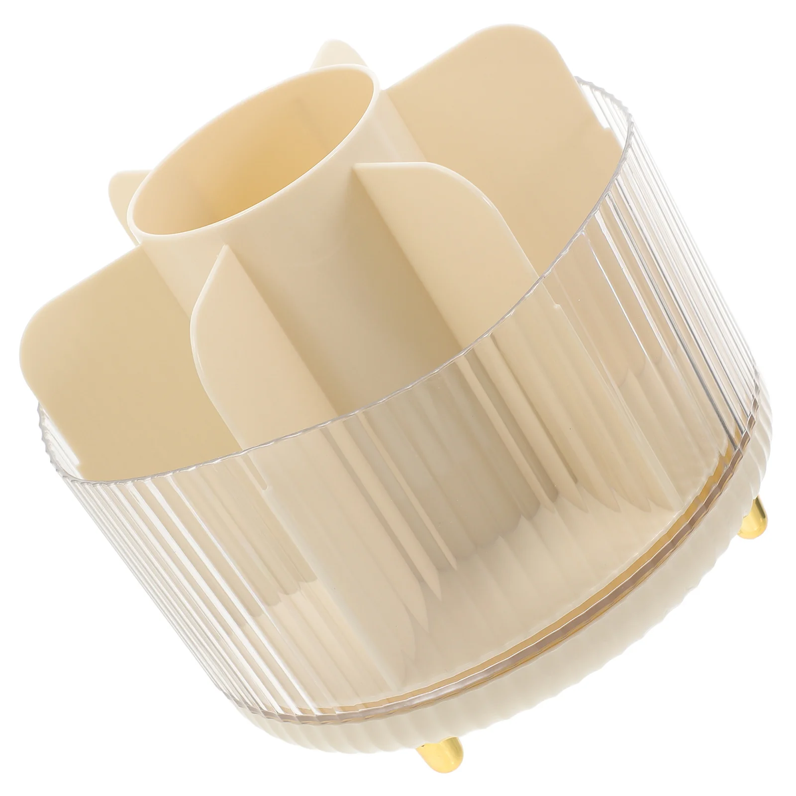 Rotating Makeup Brush Holder Large Capacity Organizer Storage Brush Bucket Organizer for Desk