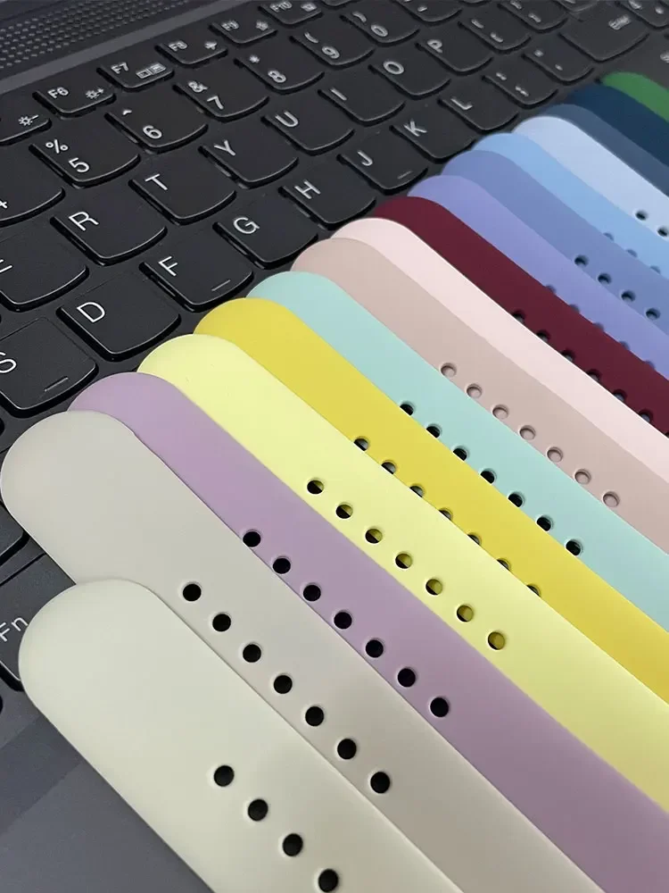Silicone Band For Apple Watch strap 44mm 45mm 40mm 41 42-38mm 45 mm sport bracelet iwatch series 10 8 7 6 5 4 SE 9 Ultra 2 49mm