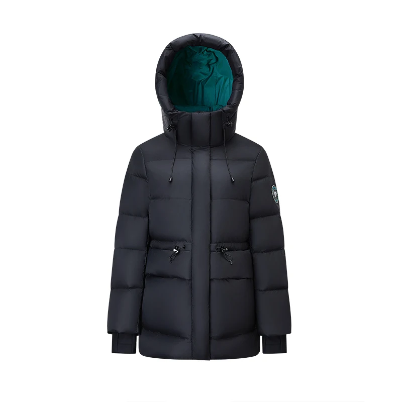 체리콤 여성용 롱 다운 재킷 2025 겨울 후드 지퍼 프론트 클로저 유틸리티 스타일 캐주얼 다용도 아우터웨어 Y309091Y