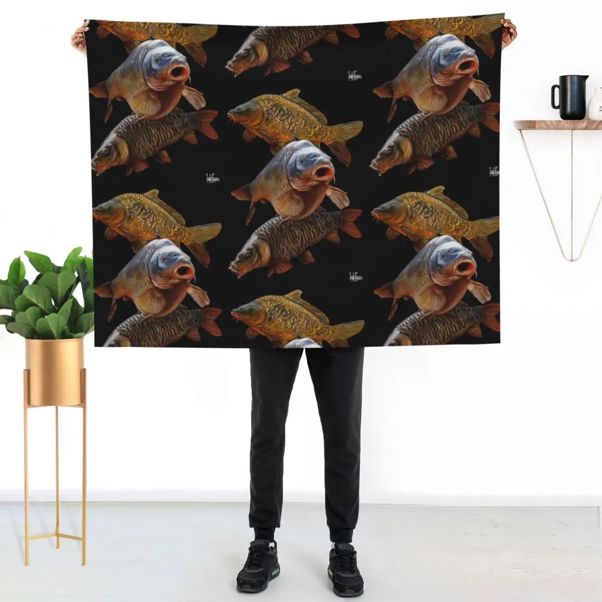 

Carp gang 1 Throw Blanket Multi Use Warm Blanket for Living Room Bedroom
