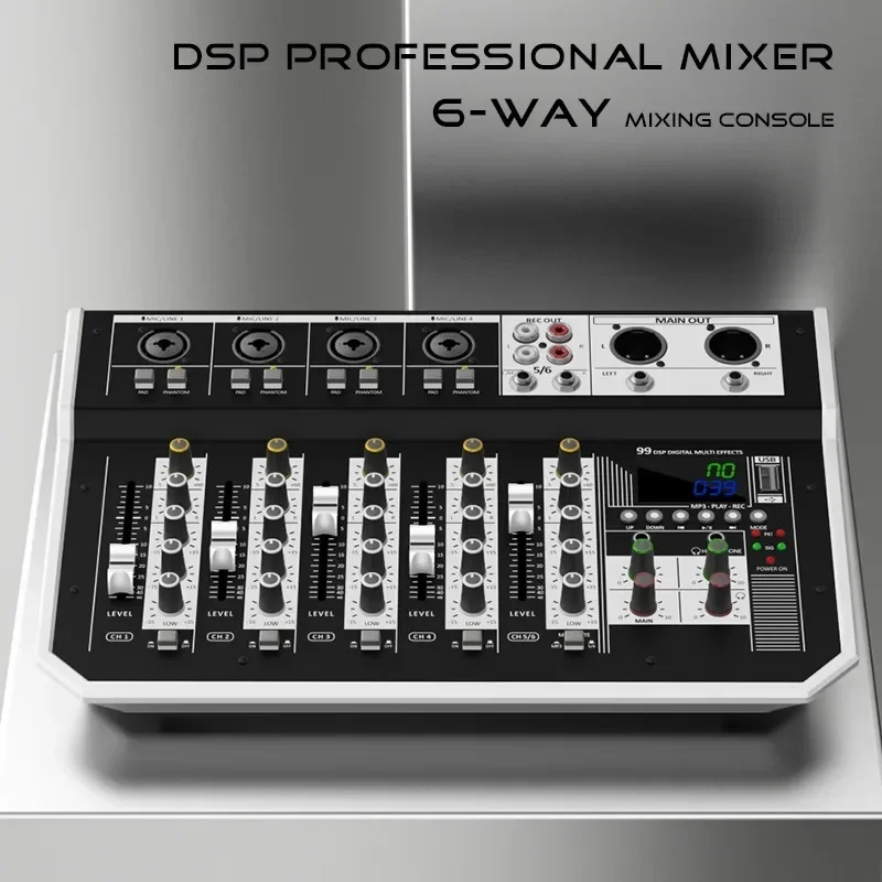 console-de-mixage-audio-99dsp-mixeur-audio-exterieur-avec-interface-usb-adapte-aux-spectacles-sur-scene-mariages-conferences-maison