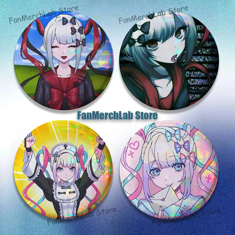 

N-Needy S-Streamer Overload Badges Button Round Creative Pin Brooch Badge Bag Decor Fans Collect Friends Gifts