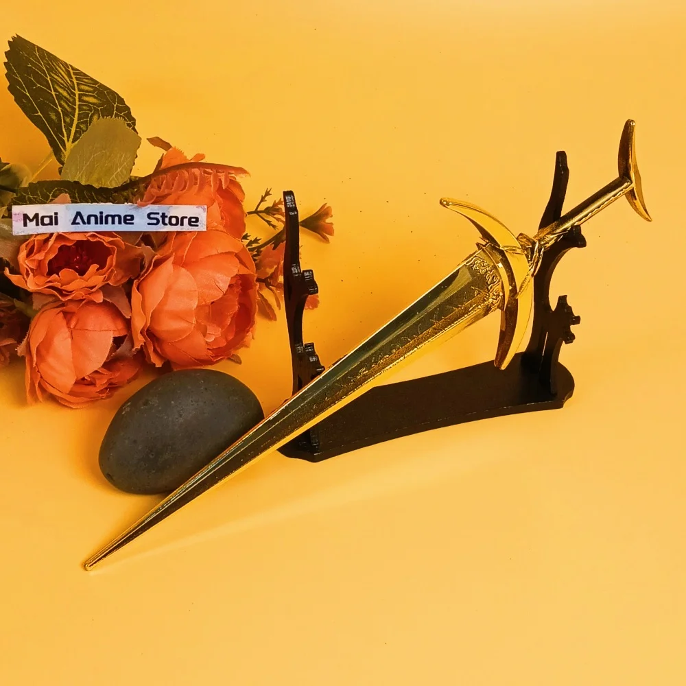 8.6 inch Metalen Elden Katana Ijzeren Zwaard Blade Staal Japanse Katana Originele Samurai Anime Real Size Ninja Mes Sabel Speelgoed gift