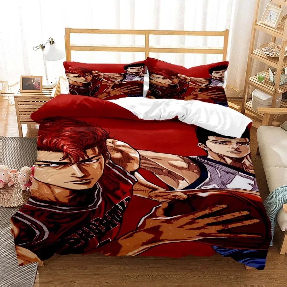 

Slam dunk Digital Print Comfortable Duvet Quilt Cover Pillowcase Bedding Set Children Bedroom Decoration Home Textile