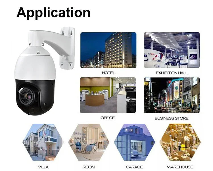 20X Optical Zoom 6MP High Speed Dome PTZ AI Motion Detection Smart Camera HTTPS RTSP SMTP P2P Wired IP POE CCTV Security Camera