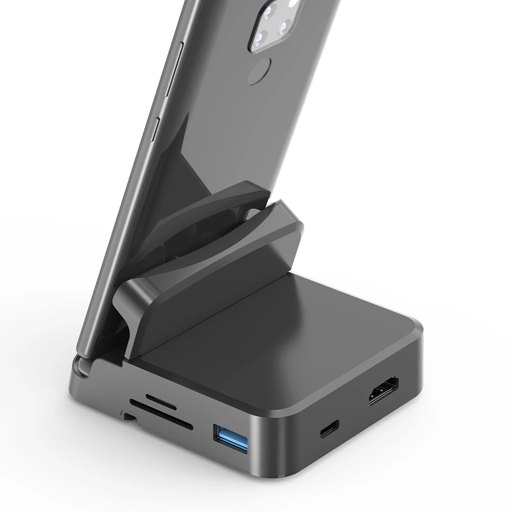 Type-C Hub Docking Station USB Charger Memory Card Adapter Projector