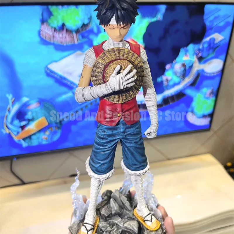 Pirate King Mourning And Luffy Commemorating White Beard Ace Scene Anime Model Handheld Peripheral Decoration