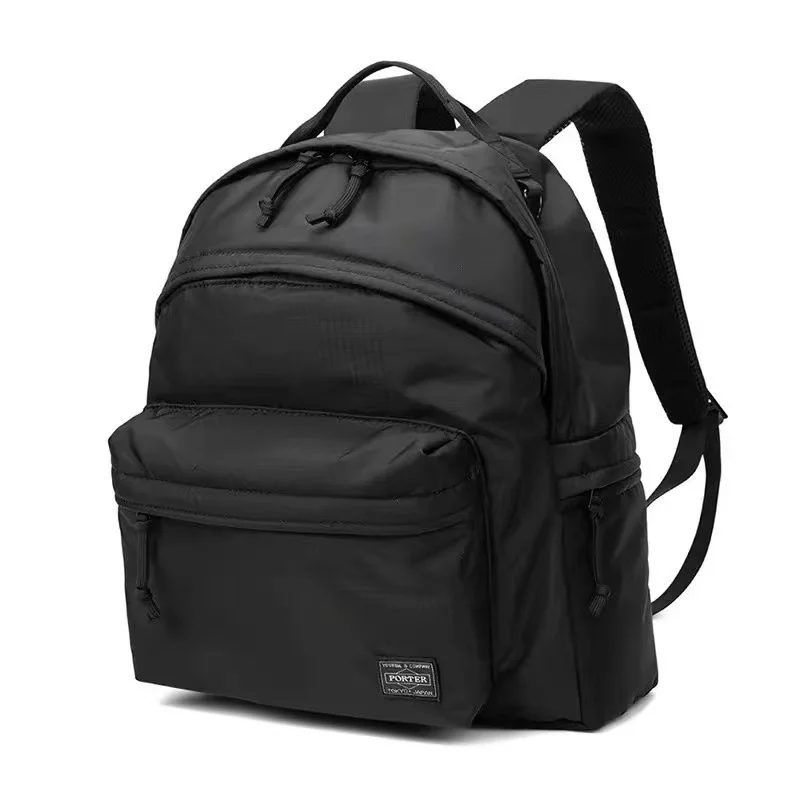 Porter Nylon Backpack 2 Sizes Available Water Resistant Daypack Multi Pocket Casual School Travel Backpack For Men Women