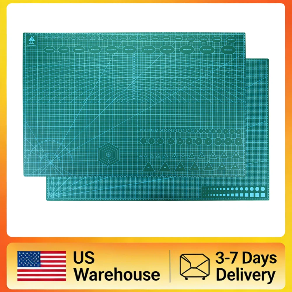 

90x60cm Self Healing Cutting Mat Double Sided Gridded 3 Layer Rotary Cutting Board for Sewing Quilting Arts and Crafts DIY
