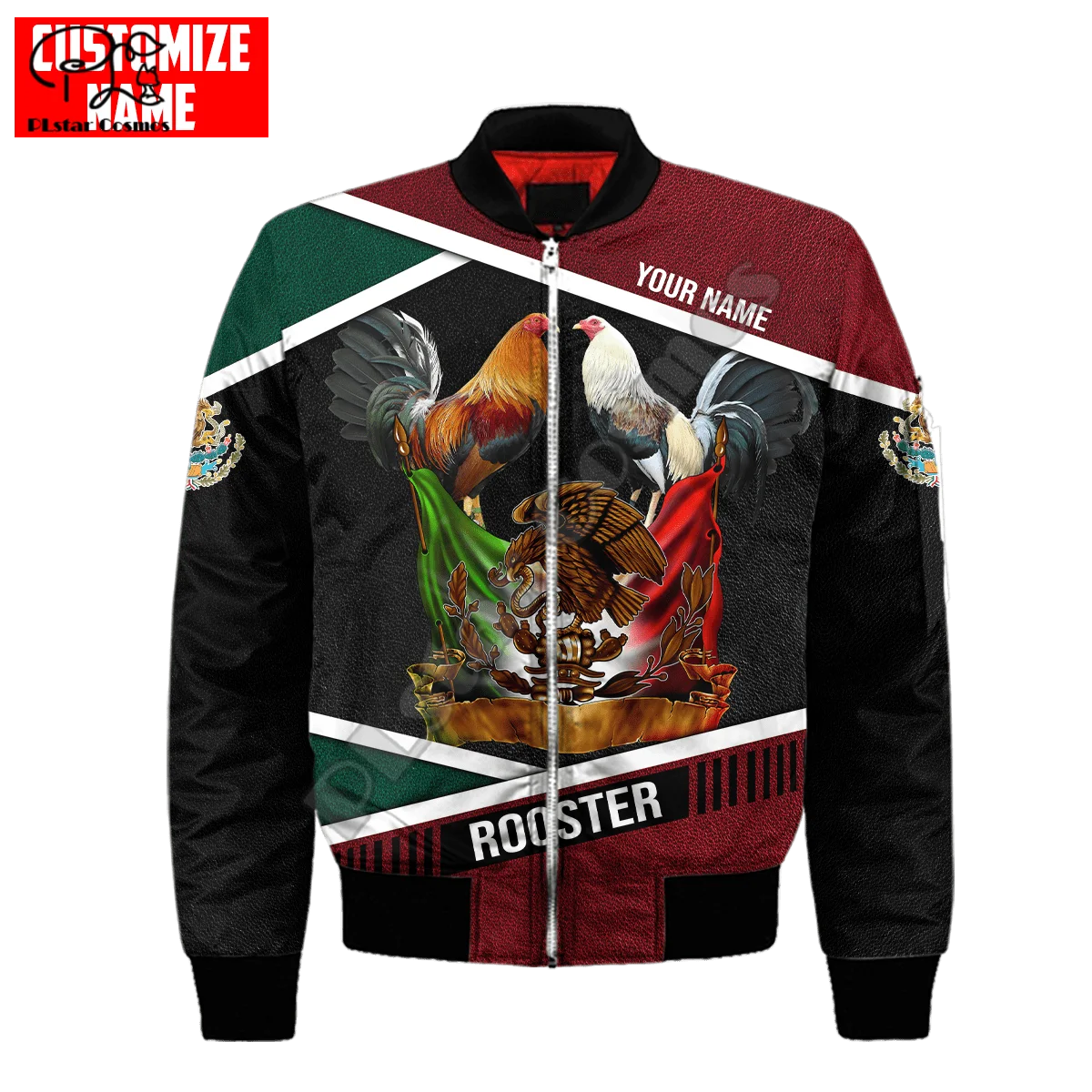 PLstar Cosmos Beautiful Rooster 3D Print 2022 New Fashion Men Bomber Jacket Hip Hop Unisex Casual Windbreaker Drop Shipping R24