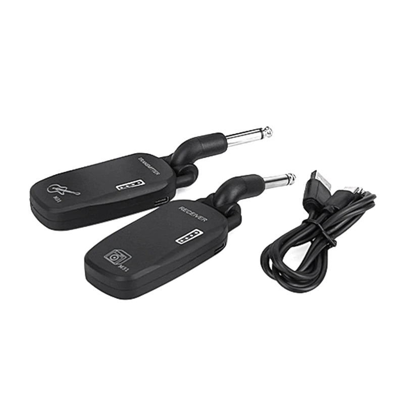 

Беспроводная гитарная система 2.4 Беспроводная подзаряжаемая для электрогитары бас черные детали