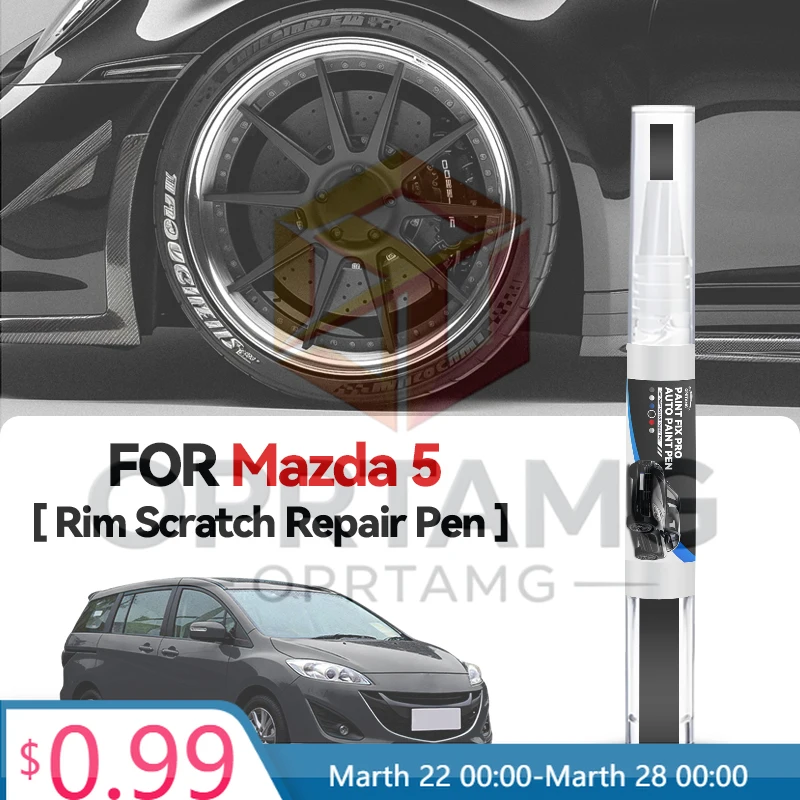 

Hot Wheel Hub Tool Paint Pen For Mazda 5 Paint Repair Pen Touch Up Scratch Remover DIY Auto Accessories White