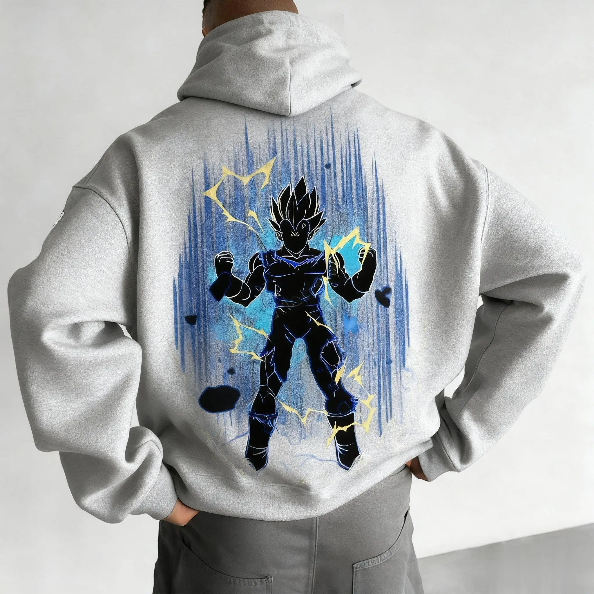 Unisex Oversized Dragon Ball Saiyan Anime Hoodie Women Men Casual Streetwear Pullover Sweatshirt Autumn Winter Trend Y2k Clothes