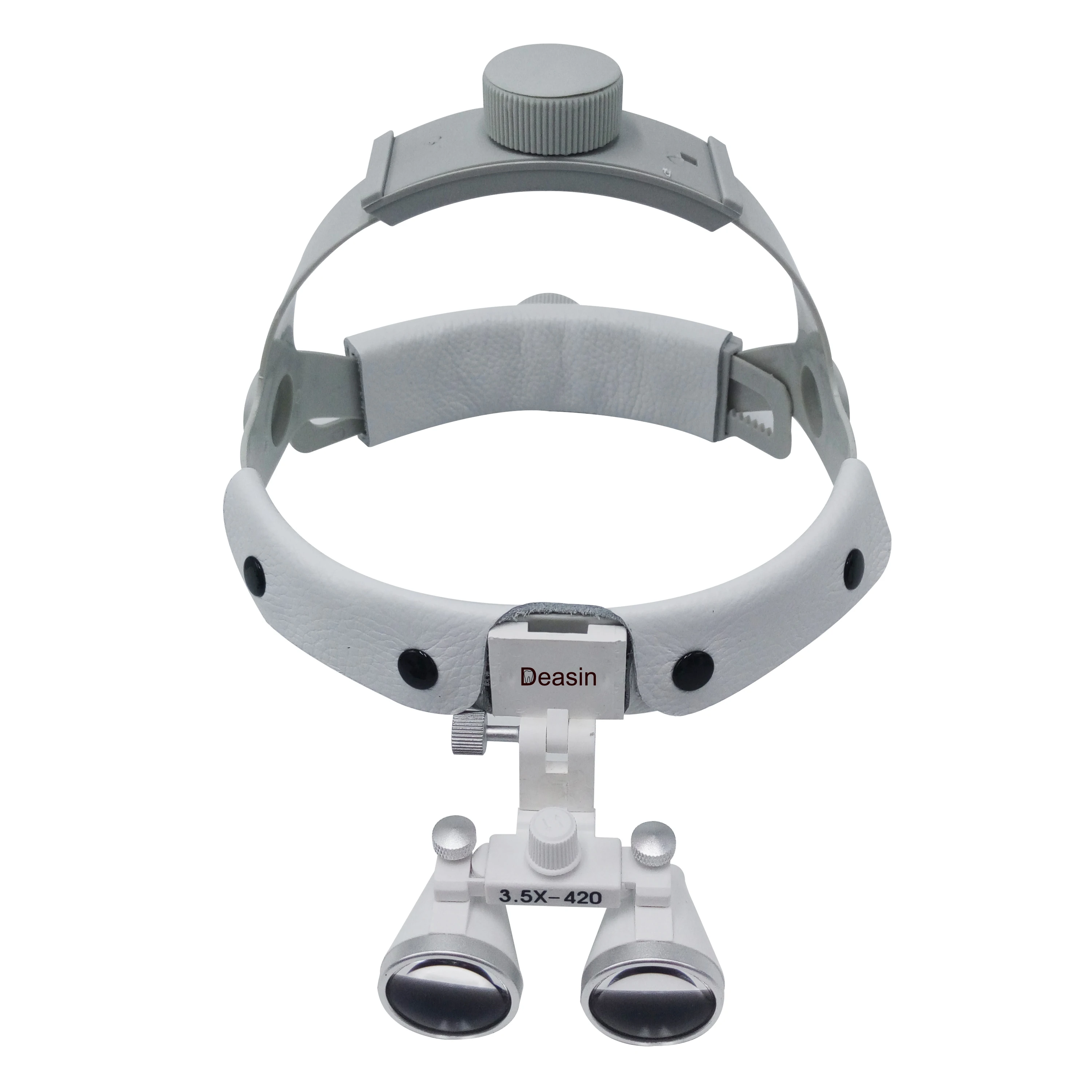 Head Wearing Den tal Loupe 3.5x Adjustable Dentist Surgical Loupes Ultralight Binocular Magnifier Pupil