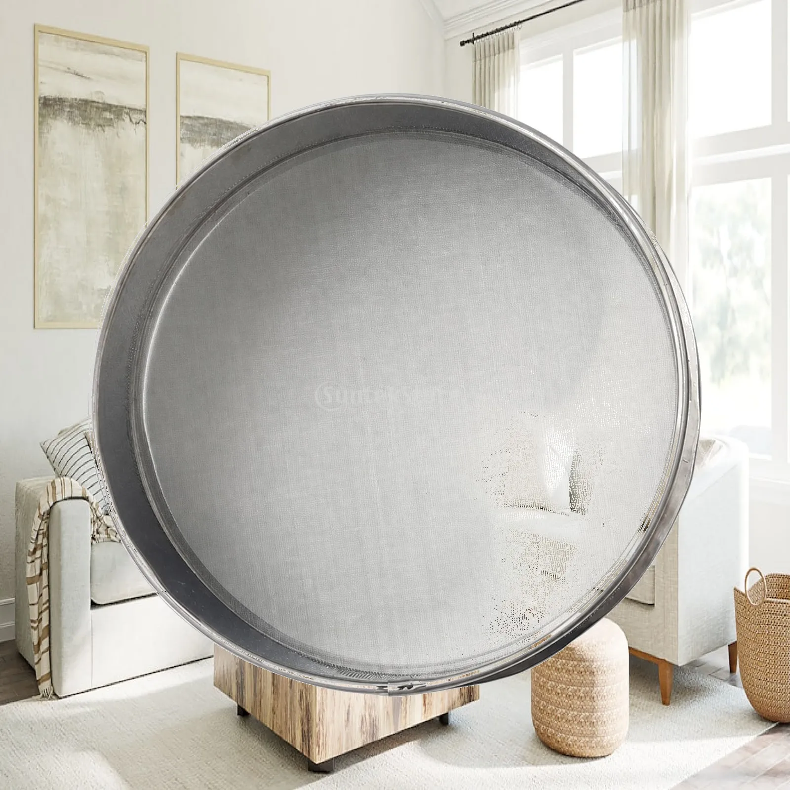 Ceramic Glaze Filter Reusable Ceramic Glaze Strainer Fine-Mesh Sieve Long-Lasting Sieve with Metal Rim Portable for Potters
