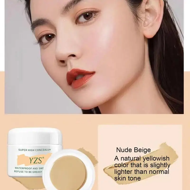 Feuchtigkeit spendende Concealer Creme 10g atmungsaktive lang anhaltende Gesichtshaut Korrektor aufhellen Concealer Make-up profession elle Schönheit