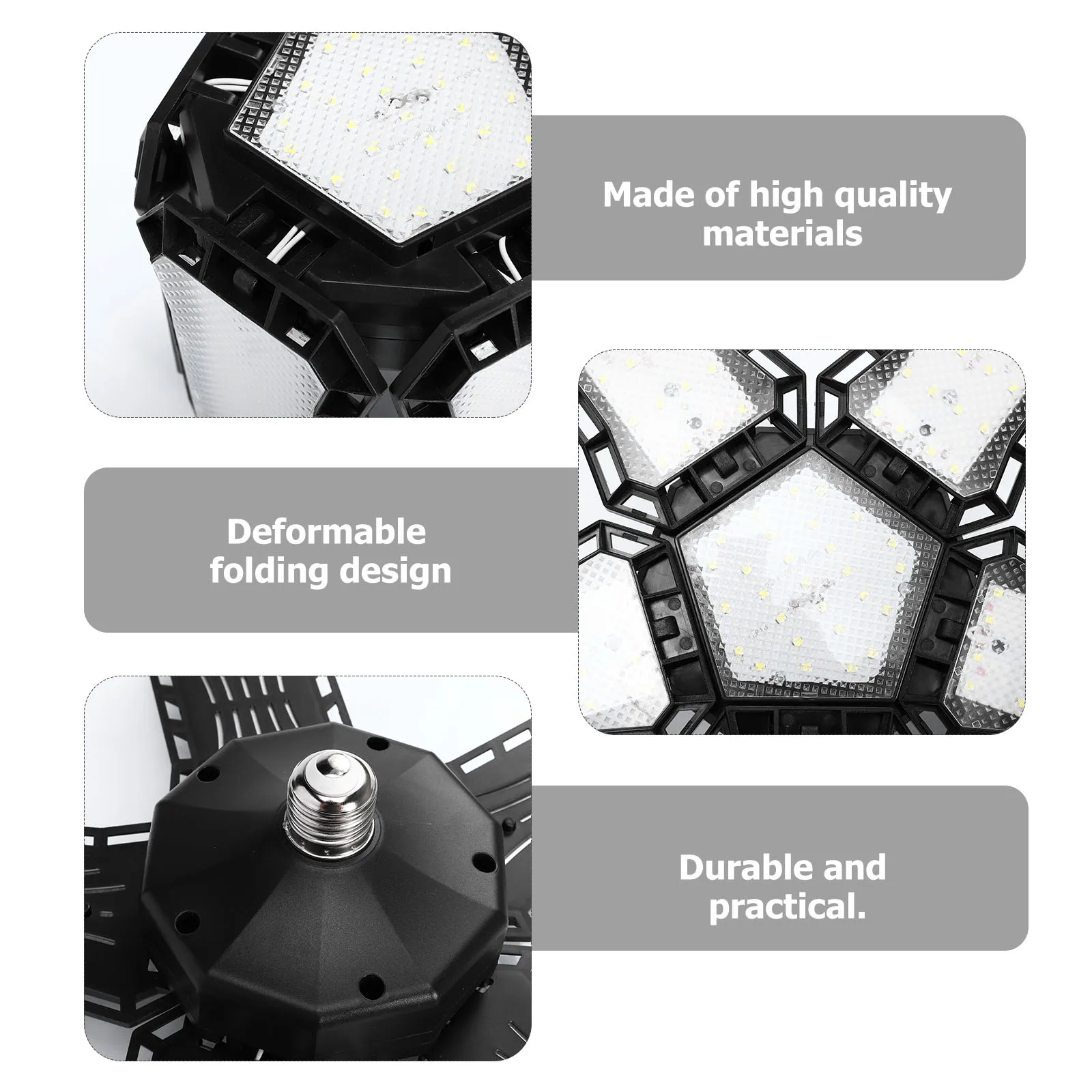 1Pcs Garage Ceiling Light Slim Modern LED Lamp for Warehouse Adjustable Angle Bright Eye Protection Long Service Life