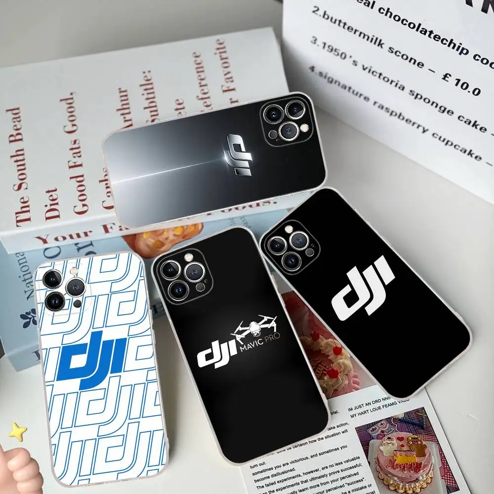 DJI Drones TPU Silicone Case For IPhone 11 12 13 14 15 16 17 Pro Max Shockproof Clear Back Cover