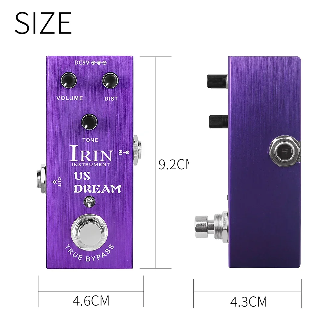 IRIN AN-03 US Dream Distortion Pedal Simulate High-Gain Distortion Tone of the Driven Tube Amplifier Guitar Accessory & Parts