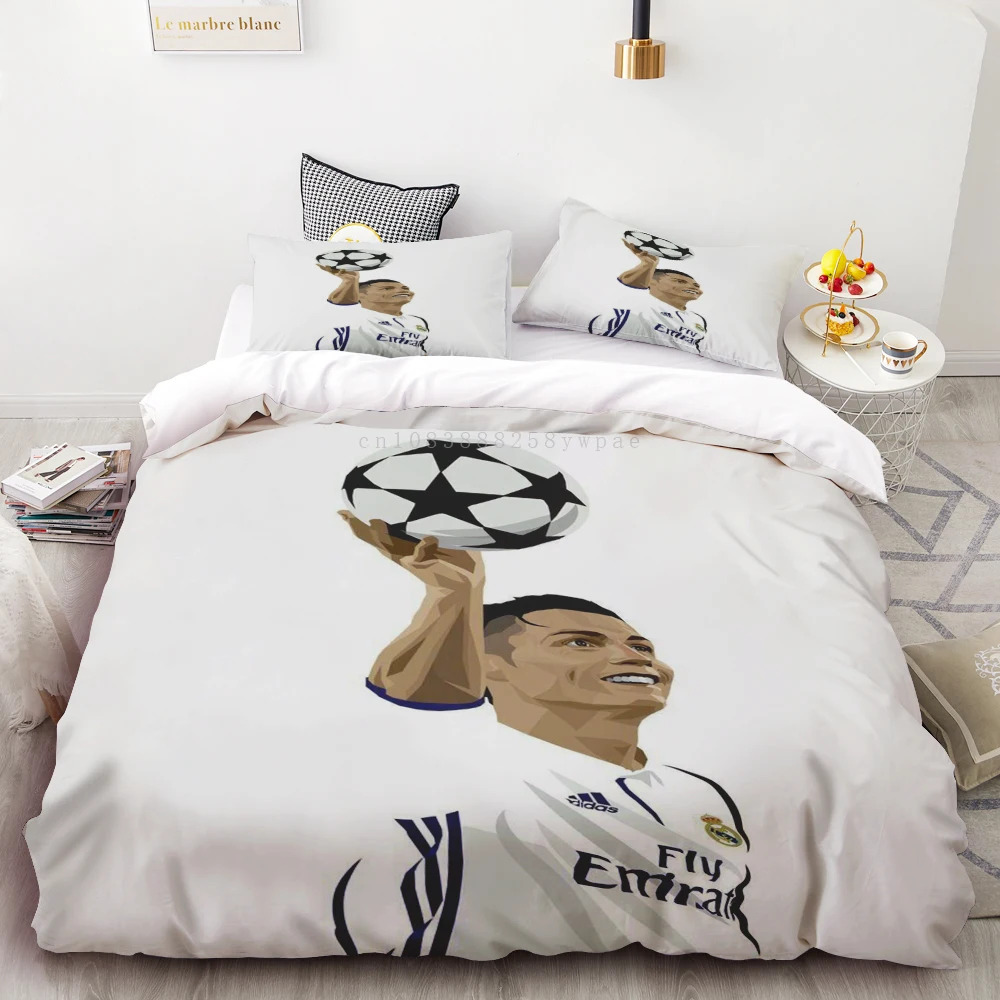 Duvet Cover Set Football Star CR7 Bedding Set 3d Bedding Digital Printing Bed Queen Size Fashion Design Comforter Set