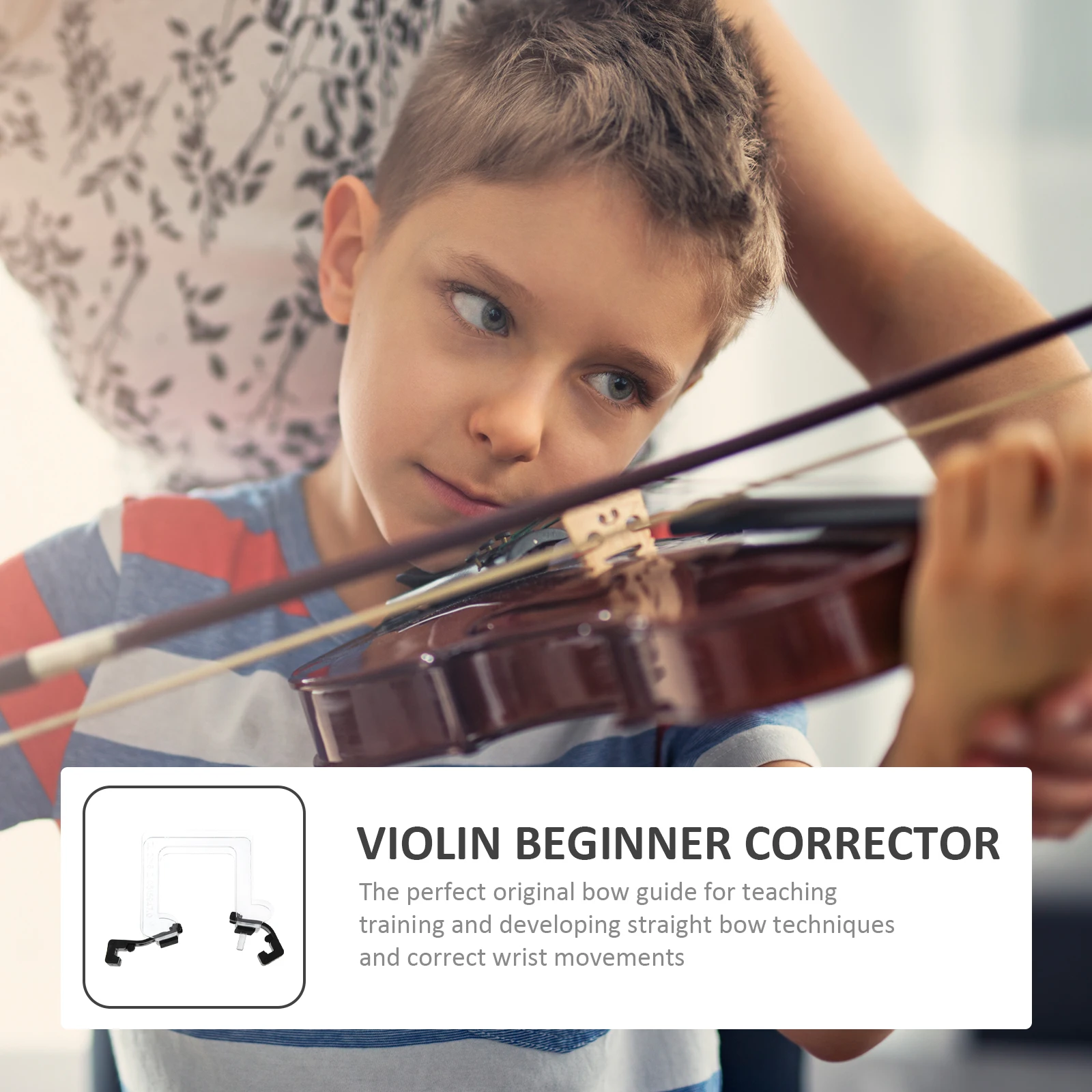 

Violin Bow Collimator Practice Corrector Tool Lightweight for Beginners Improve Bowing Technique Wrist Aid