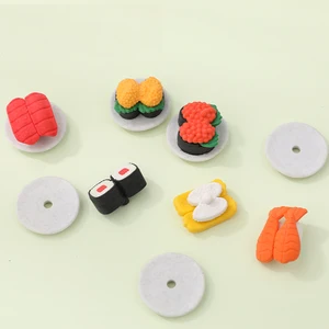 Eraser Sushi cho học sinh, cao su văn phòng tiểu học, phong cách sáng tạo, sửa chữa mềm, nhà bếp sushi kawaii, đồ dùng học tập, 1PC 10 Sushi cao su bán hàng chính - №9